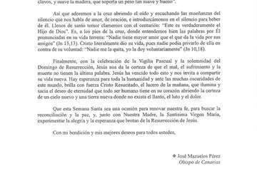 Cristo, camino de eternidad: Carta pastoral del obispo de la Diócesis de Canarias/TA.